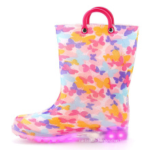 Bottes de pluie transparentes de talon Cheaphigh de haute qualité pour les enfants